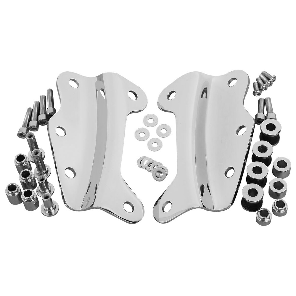 Chopped Trunk Backrest Mount Rack Docking Kit For Harley Road Glide King 2009-13