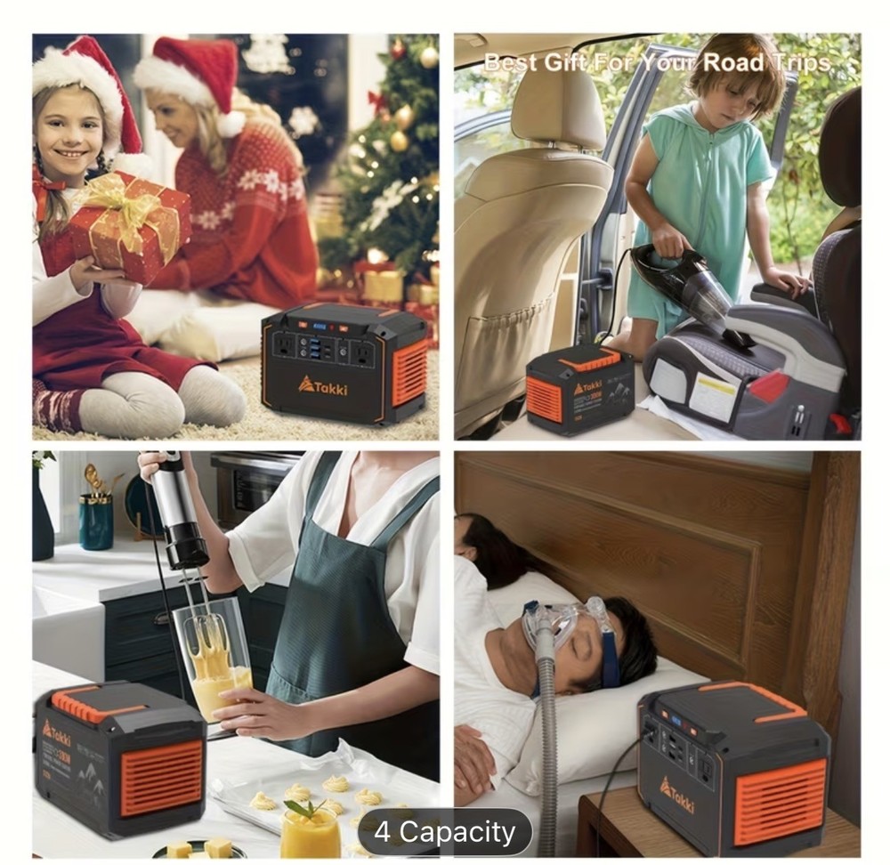 Versatile Portable Power Station with Multi-Charging Options & Safety Features