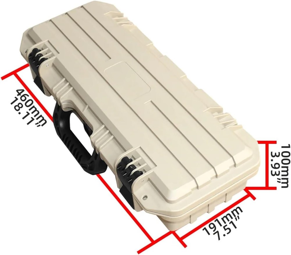 Waterproof Dustproof Plastic Tool Box Long Toolbox PP Plastic Instrument Storage