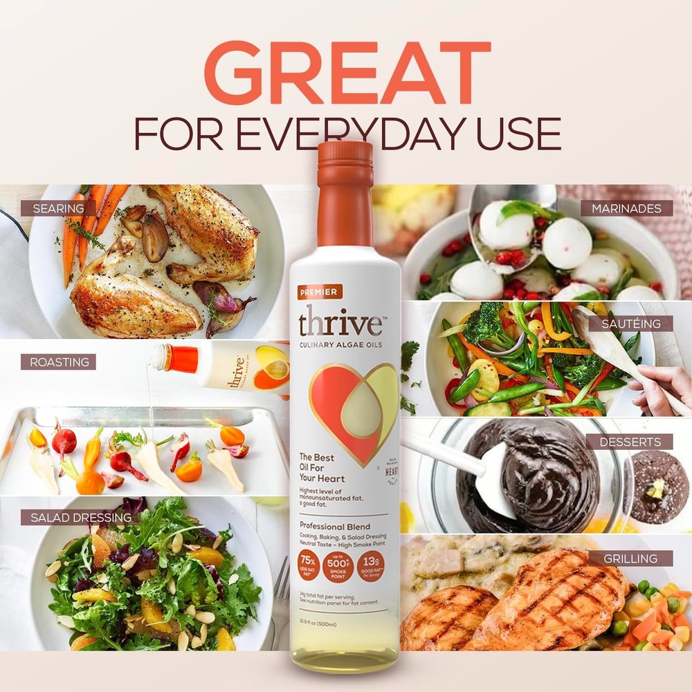 Thrive Algae Cooking Oil - 16.9 fl oz, 2 Pack