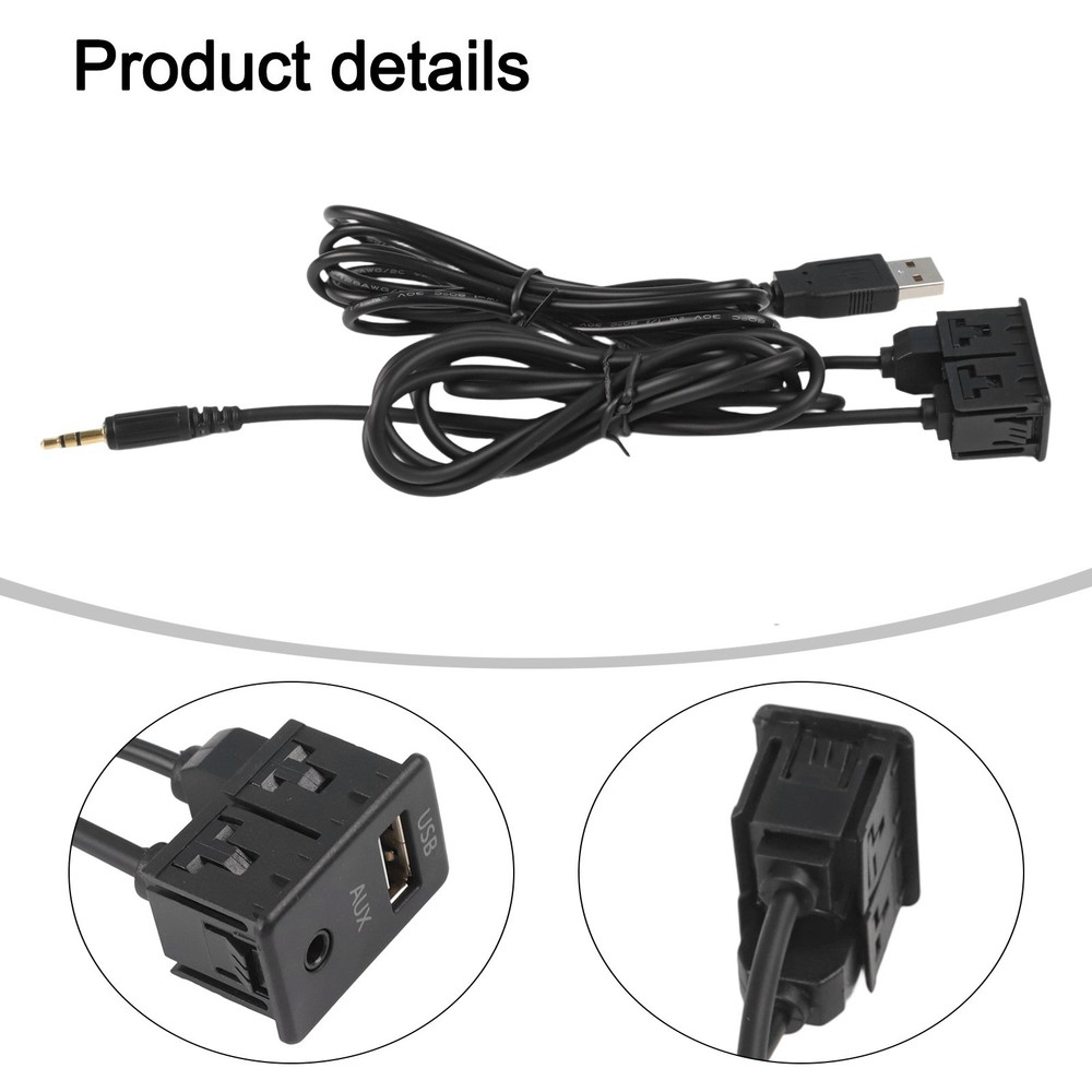 Flush Mount AUX USB Connection for Cars and RVs Easy Installation Solution