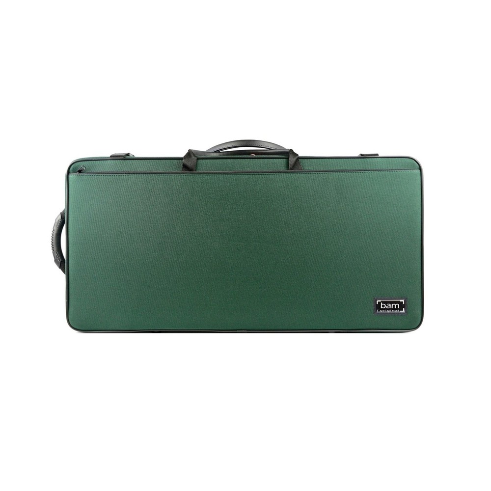 Bam classic double violin/viola case -green