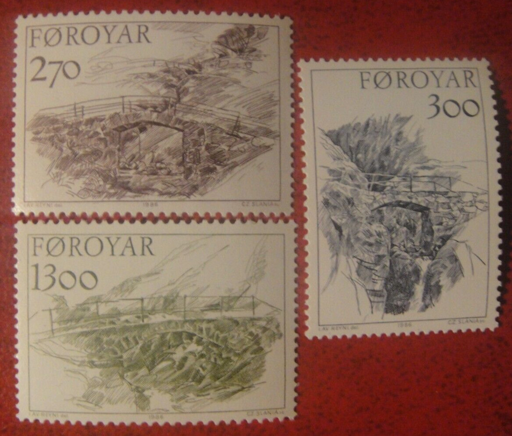 Faroe Islands 1986. Bridges. MUH.