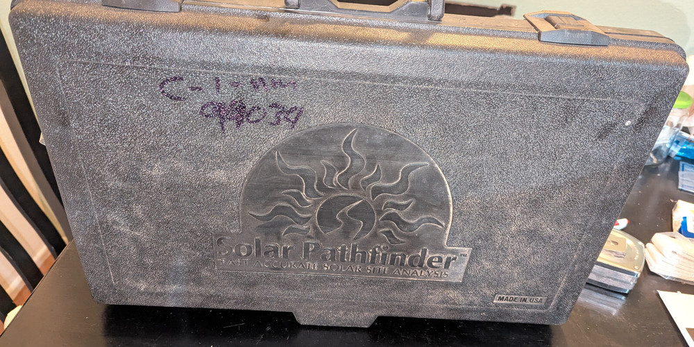 Solar Pathfinder Kit w/Carrying Case SOFTWARE NOT INCLUDED