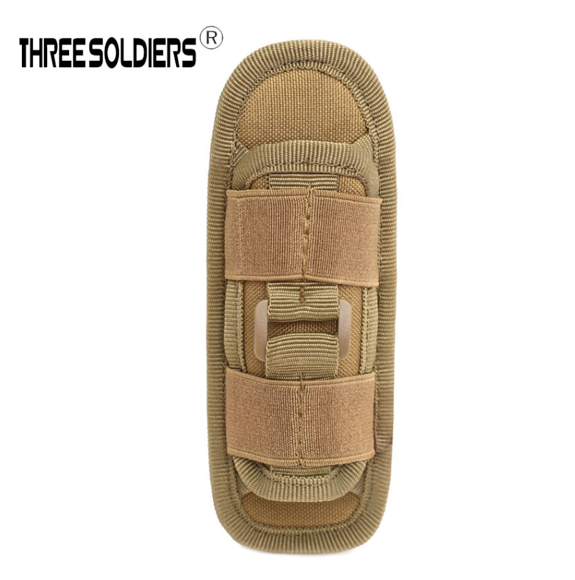 Tactical 360 Degrees Rotatable Flashlight Pouch Holder Case Belt Cover Accessory