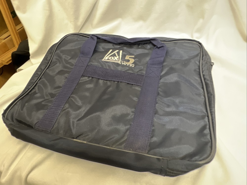 Vintage Washington D.C. WTTG Fox 5 Navy Blue Computer Bag