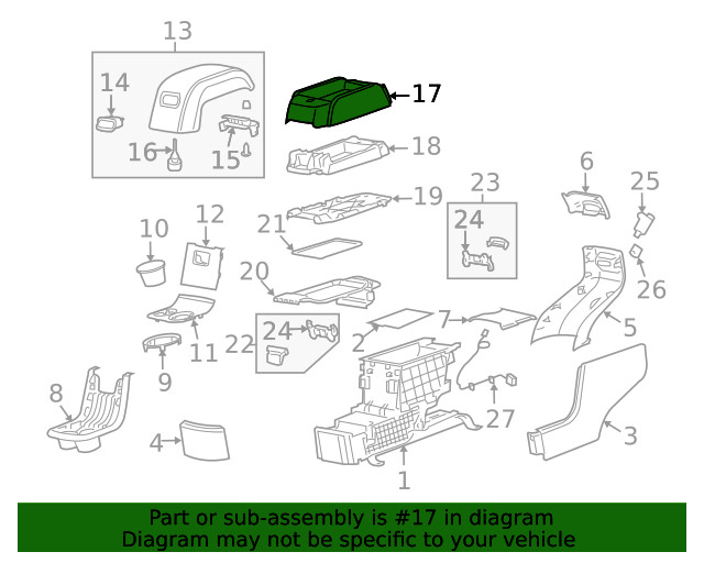 Genuine GM Compartment 25988054