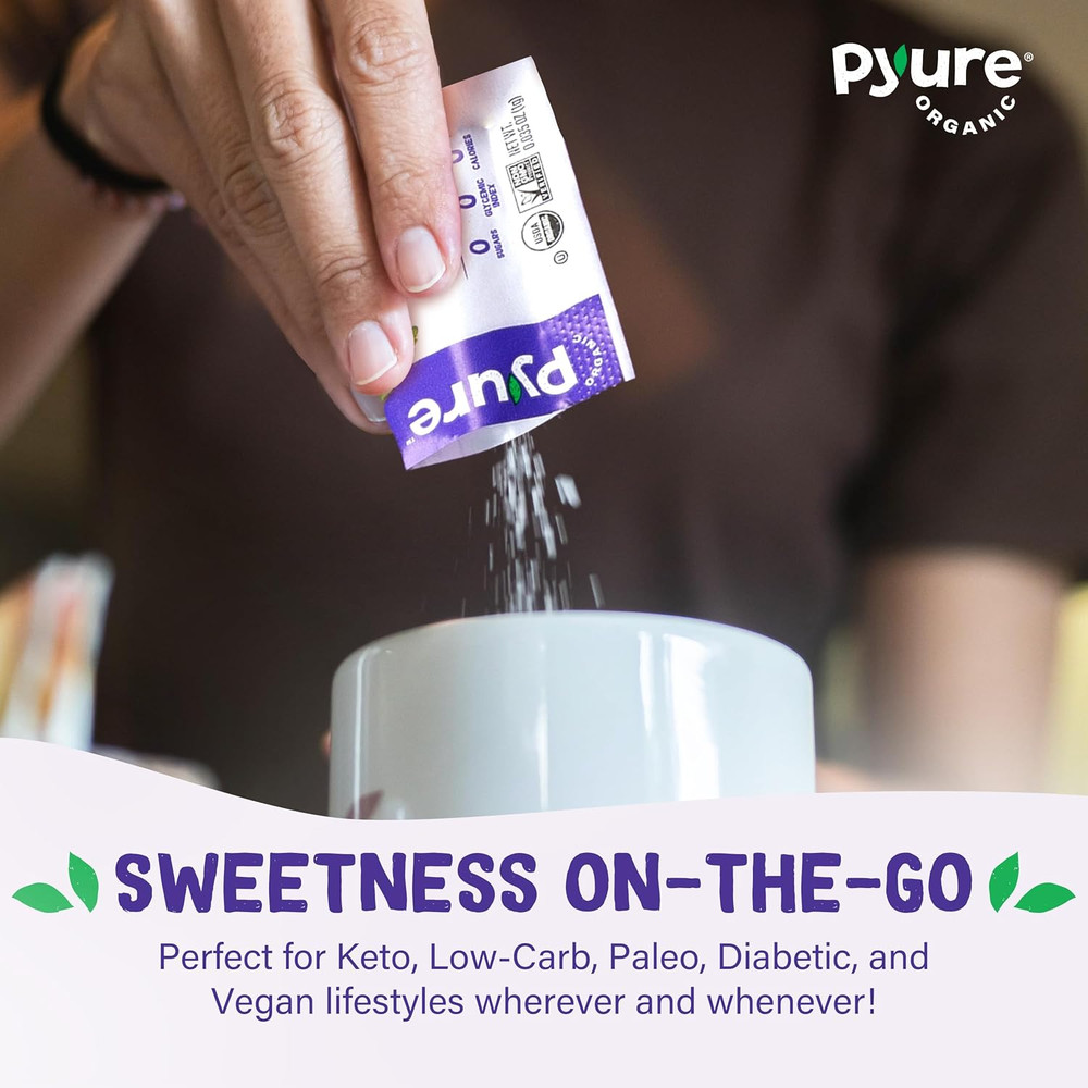 Organic Stevia Packets | Zero Calorie Sweetener for Coffee, and Baking | Granula