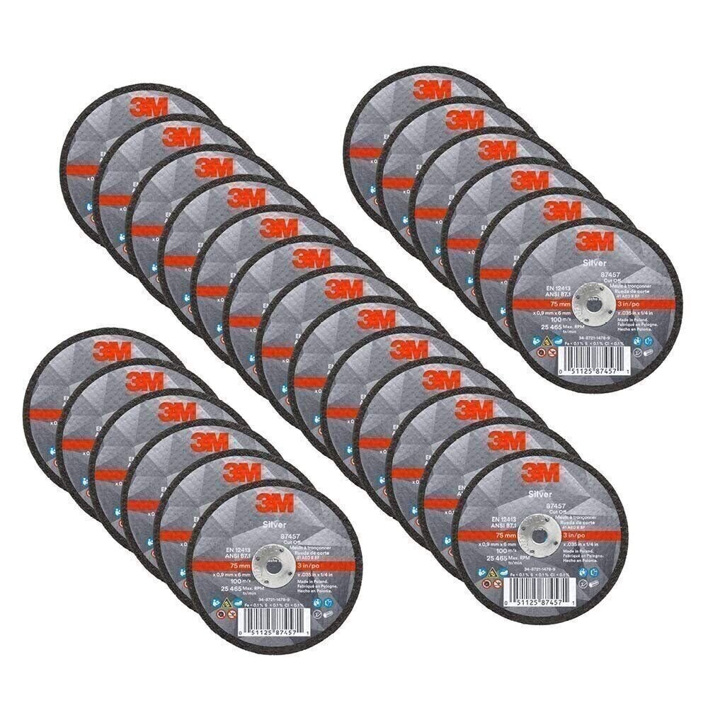 3M Silver Cut-Off Wheel, Precision Shaped Ceramic, Long-Lasting