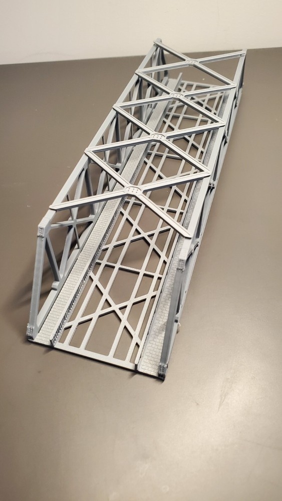 N scale steel train bridge 1:160