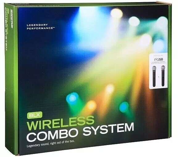 NEW Shure BLX288/PG58 With 2 Microphone Handheld Wireless Microphone System Come