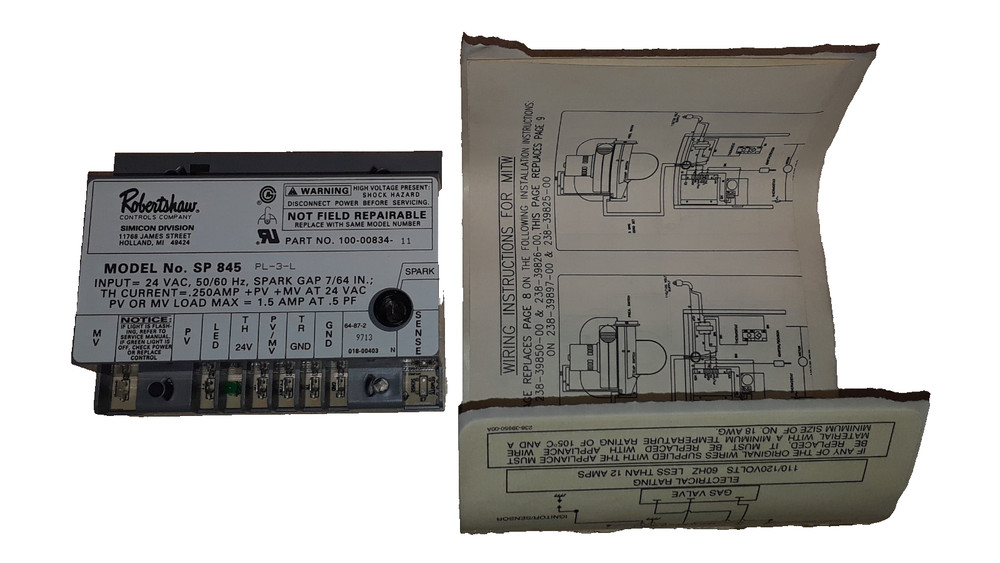239-41383-00 / 265-39949-00 Bradford White Power Vent Ignition Module *NEW*