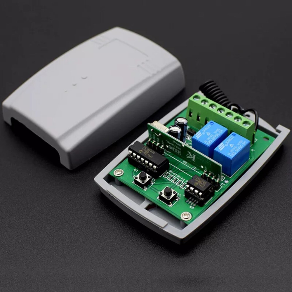 Rolling Code Universal 2-Channel Remote Control Switch Receiver Motor