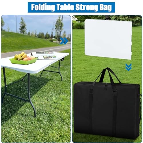 Folding Table Storage Bag, Portable 600D WaterProof 8FT Folding Table Bag