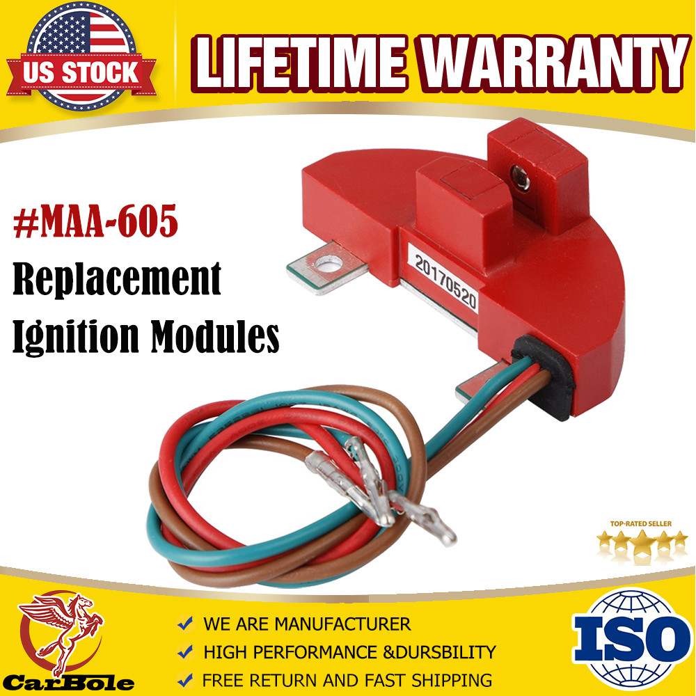 605 Ignition Module Unilite and E-Spark Replacement For Mallory Distributor Red