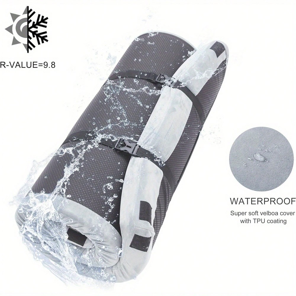 2.5 Inch Memory Foam Camping Pad, Waterproof Roll Up Sleeping Pad-FGQA