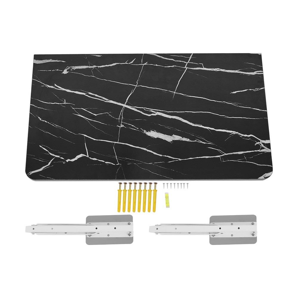 Wall Mounted Floating Folding Computer Desk PC Table Space Saving Home Furniture