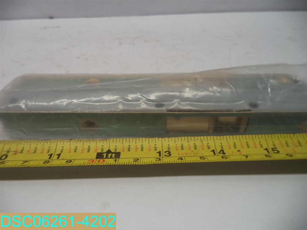 QCAA Flush Bolt 7" Brass Plated Solid Brass Face Plate