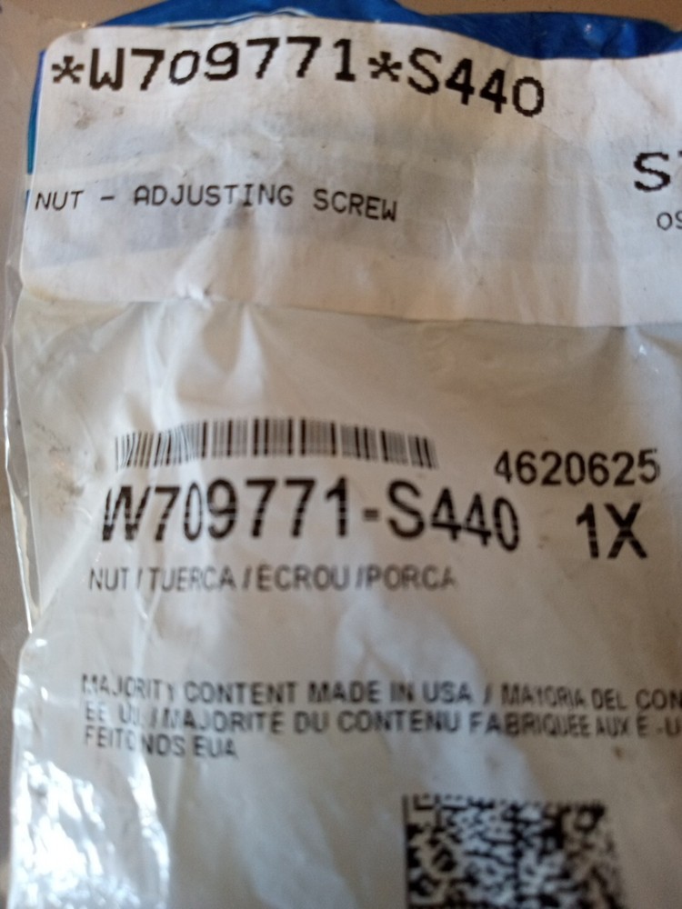 Ford W709771-S440 Adjusting Screw Nut