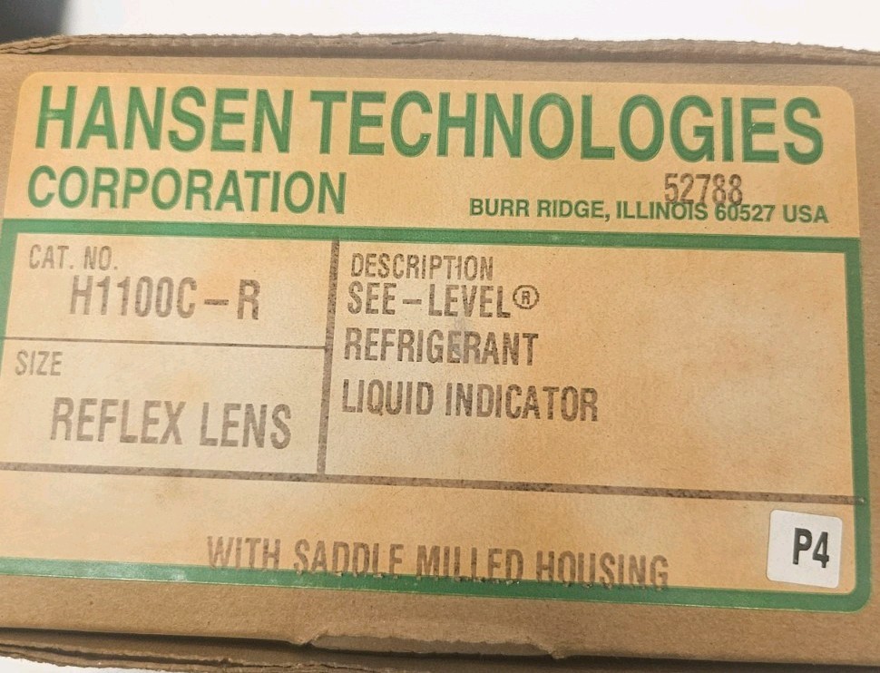 Hansen Technologies H1100C-R SEE-LEVEL® Refrigerant Liquid Indicator