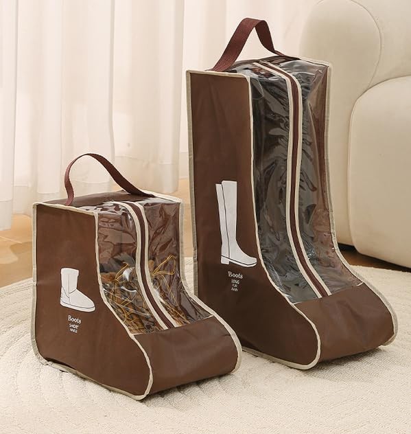 2 Set Boot Storage,Portable Short Boots and Tall Boots Storage or Protector B...