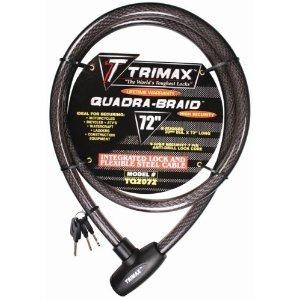 Trimax TQ2072 Trimaflex Max Security Braided Cable w/ Keyed Cable