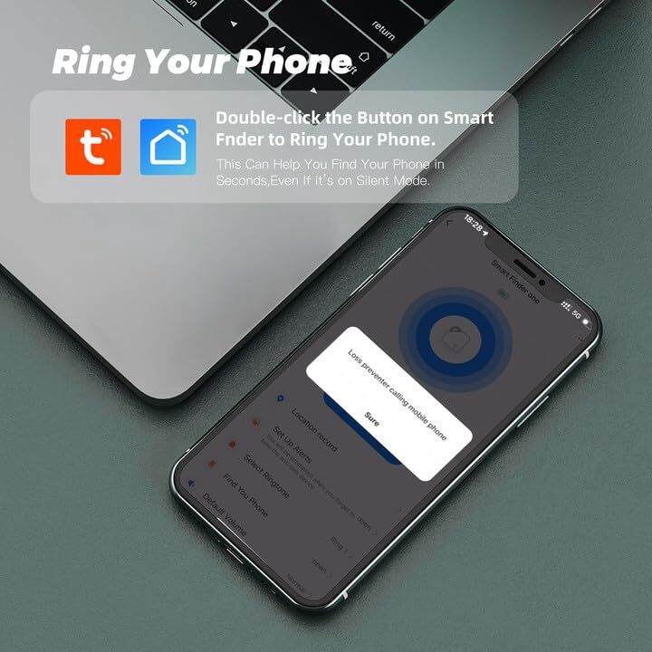 Tracker Tags 2 Pack Luggage Tracking Compatible With TUYA APP iOS and Android...