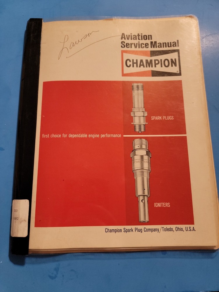 ✈️ Aviation Service Manual champion 1974