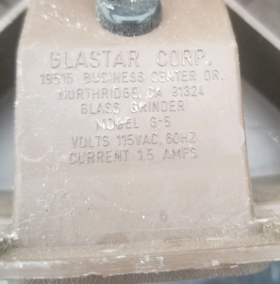 Vintage Glass/rock Grinding Mini Machine