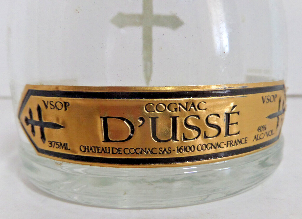 D'USSE Cognac bottle antique EMPTY
