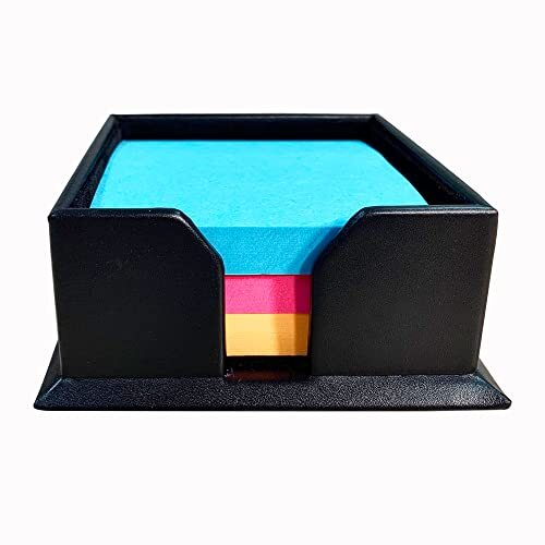 A1075 Black 3" X 3" Leather Note Ho
