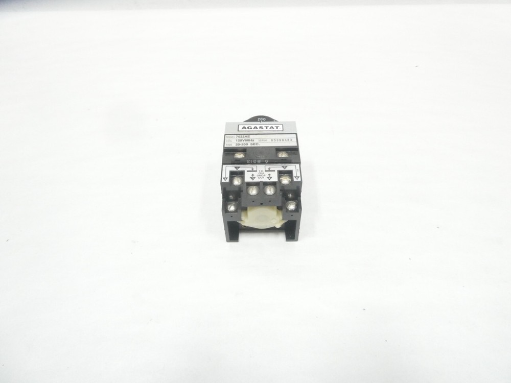 Agastat 7022AE Time Delay Relay 20-200sec 120v-ac