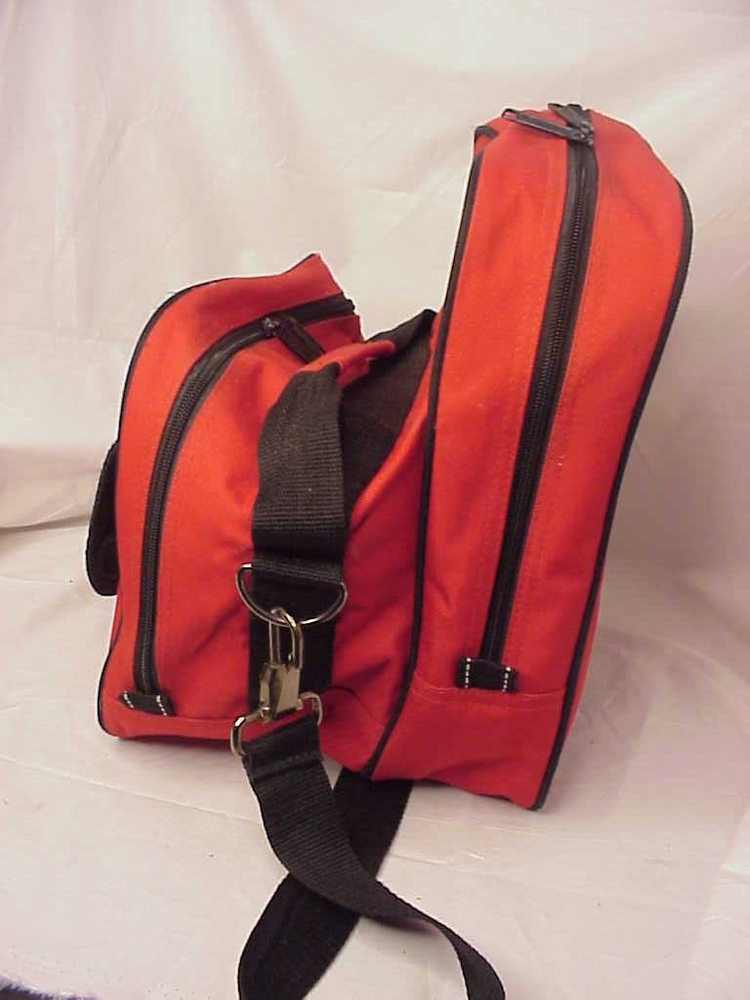 EBONITE RED Single Ball Bag for Shoes has Shoulder Strap & Handle