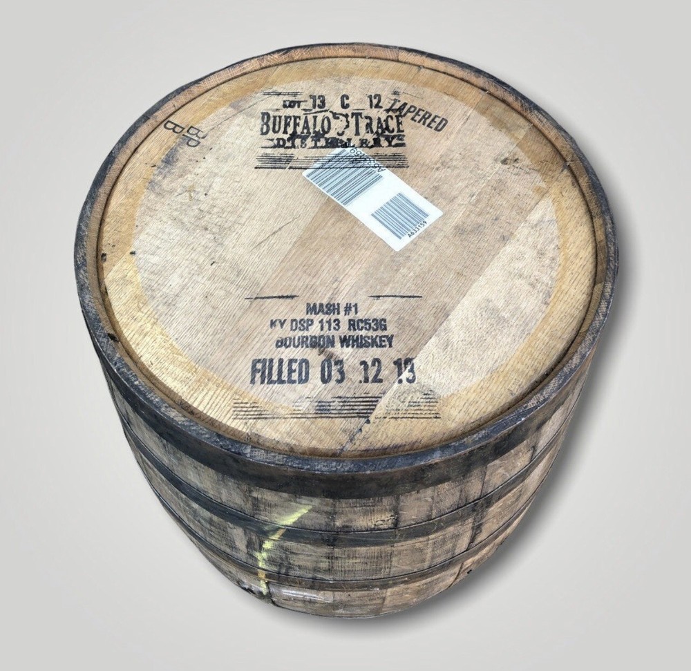 Authentic Buffalo Trace Distillery Ky  Bourbon Whiskey Barrel - FREE SHIPPING