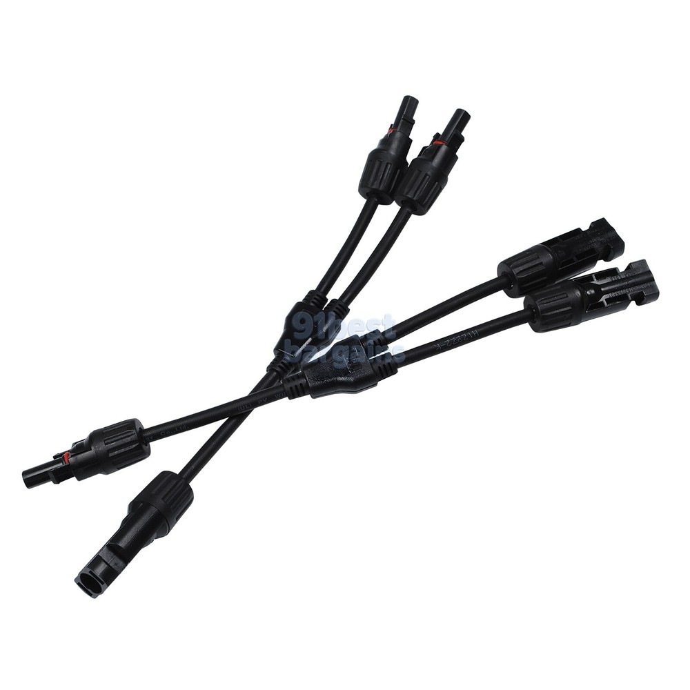 1-2 Solar Panel Y Branch Cable Connection Waterproof Adapter Connector Extension