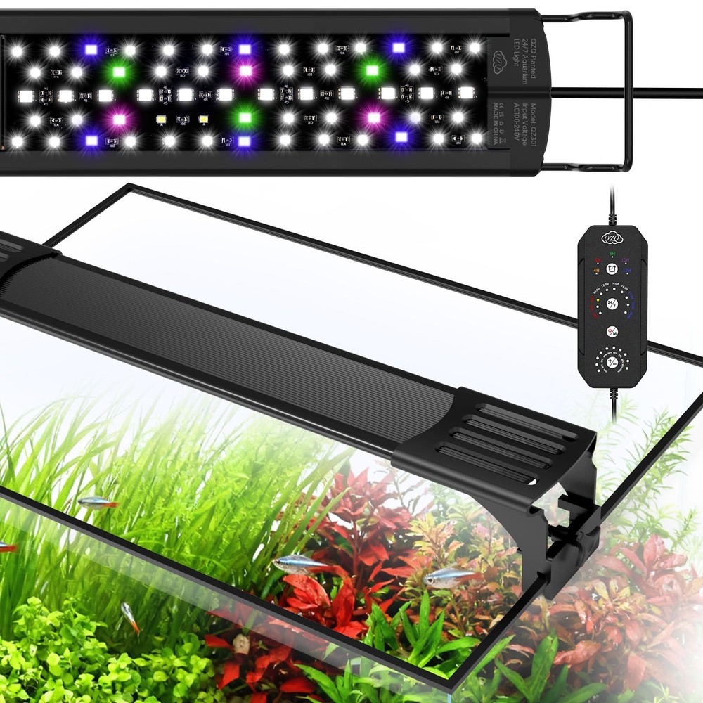 Aquarium Light, 30W Fish Tank Light with 24/7 Lighting Mode, Timer, DIY Mode,...