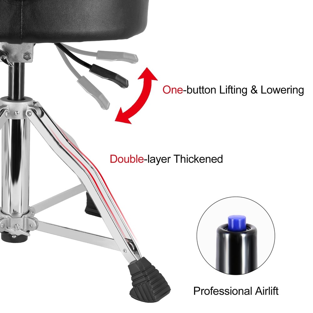 Hydraulic Drum Throne Height Adjustable Drum Throne Heavy Duty Drum Thrones S...