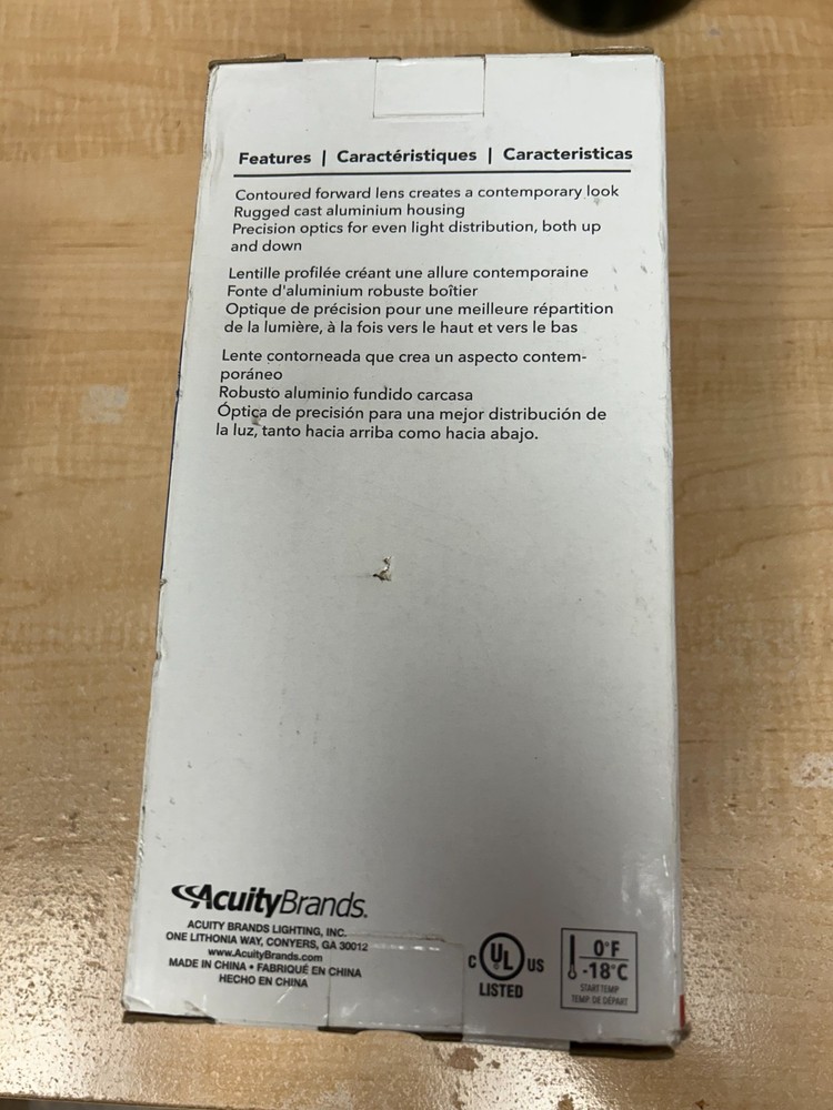 LITHONIA LED WALL PACK ENTRY LIGHT# OLLWU LED P1 40K WHITE NEW