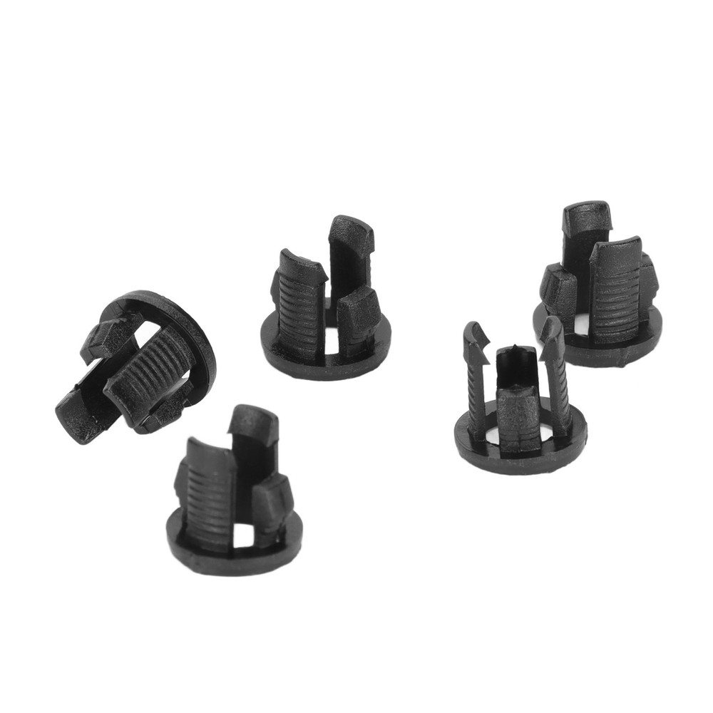 ♡ 5mm Black 200Pcs Plastic LED Holder Light Mounting Holders Bulb Diode Base