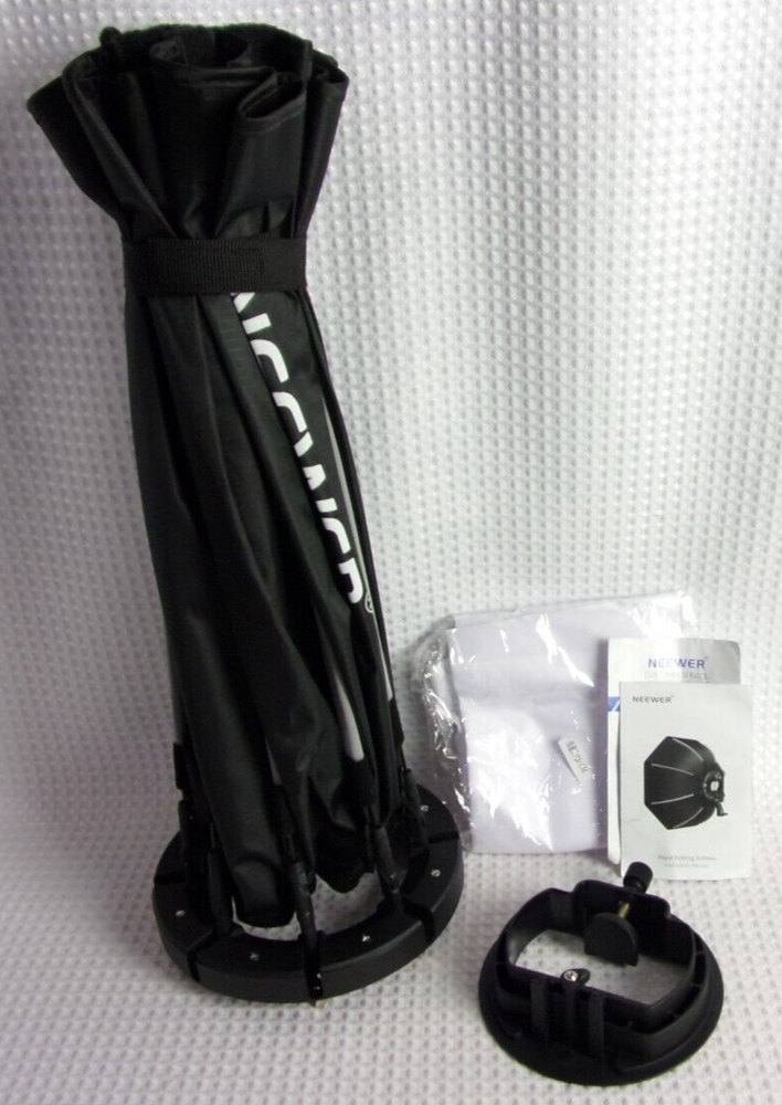 Neewer 65CM 26" Rapid Folding Softbox For Flash Studio Light + Carrying Bag NWT