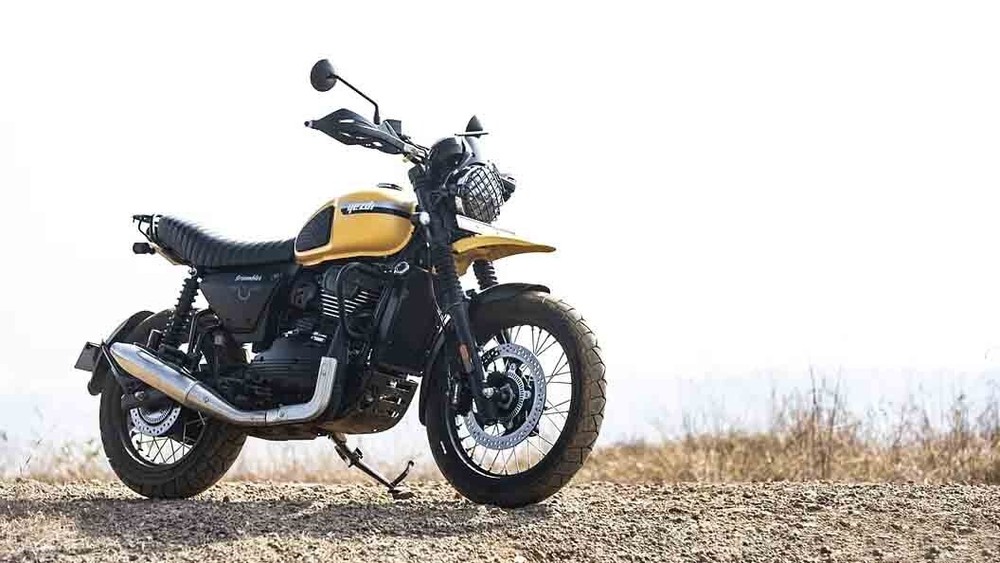 MS BLACK "SADDLE STAY FIT FOR YEZDI SCRAMBLER 334"