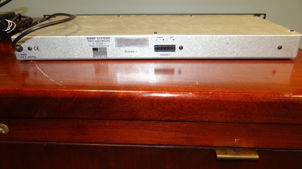 Biamp mEQ-301 Micro Graphic Equalizer with power adapter.