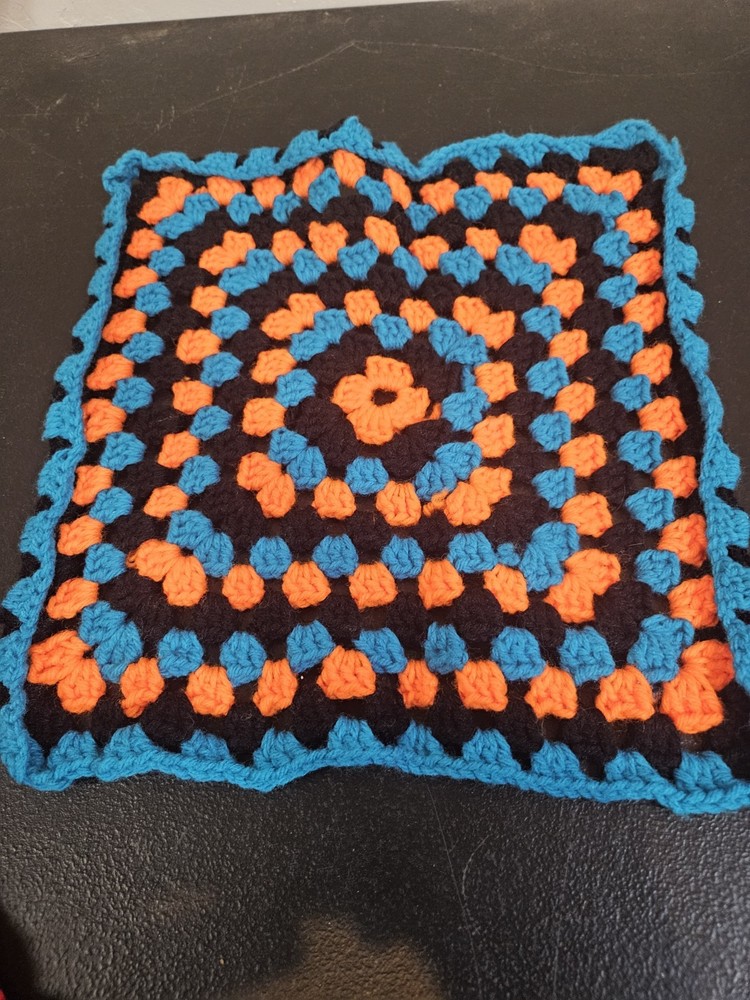 7 Vintage Crotchet 14" Squares