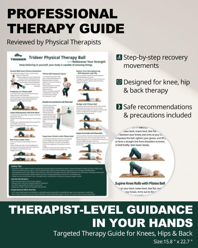 Exercise Balls Physical Therapy, 9 Inch Pilates Ball between Knees for Physical