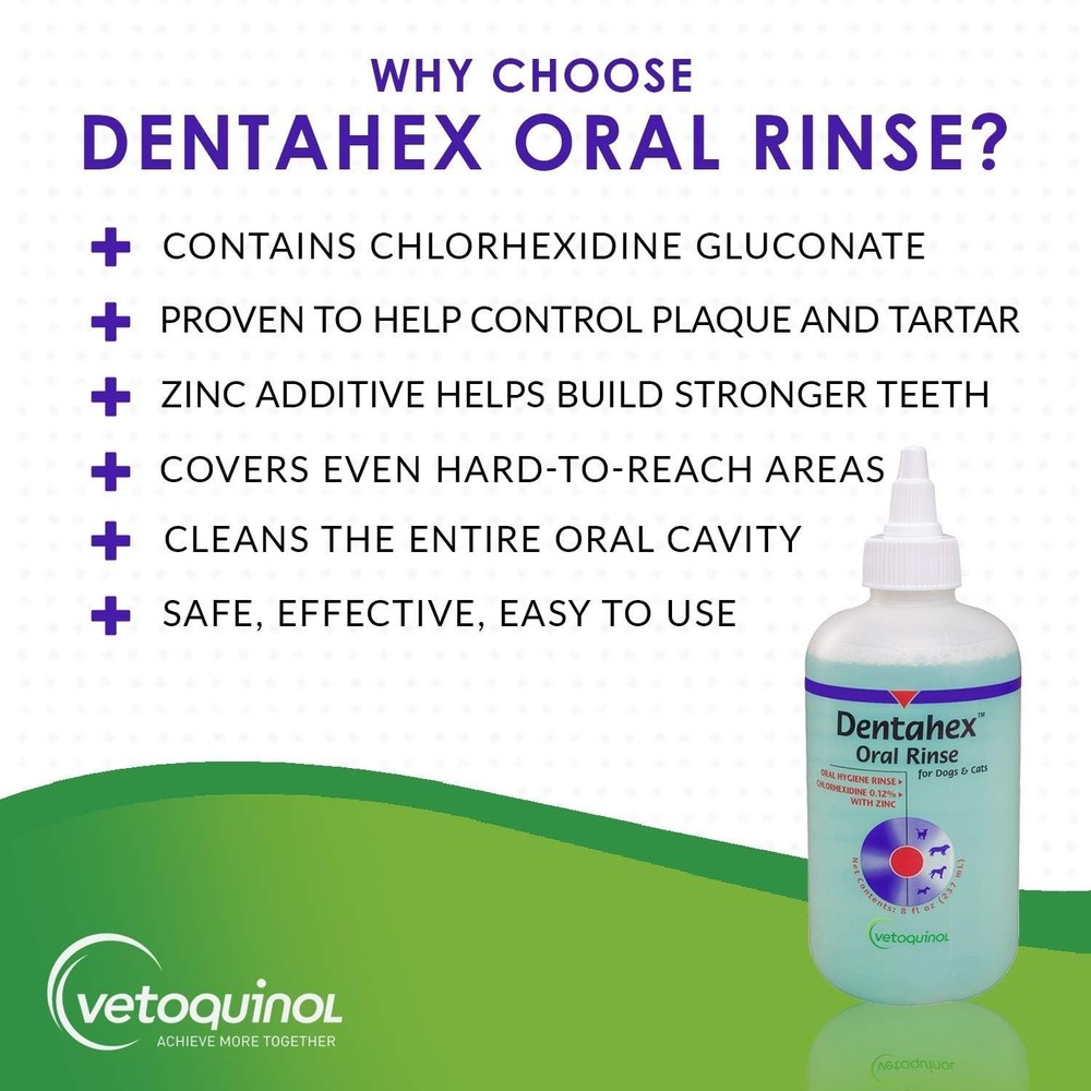 Dentahex Pet Mouthwash, 0.12% Chlorhexidine
