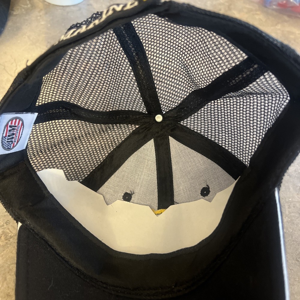 Retired Marine Ball Cap Adjustable Black Mesh