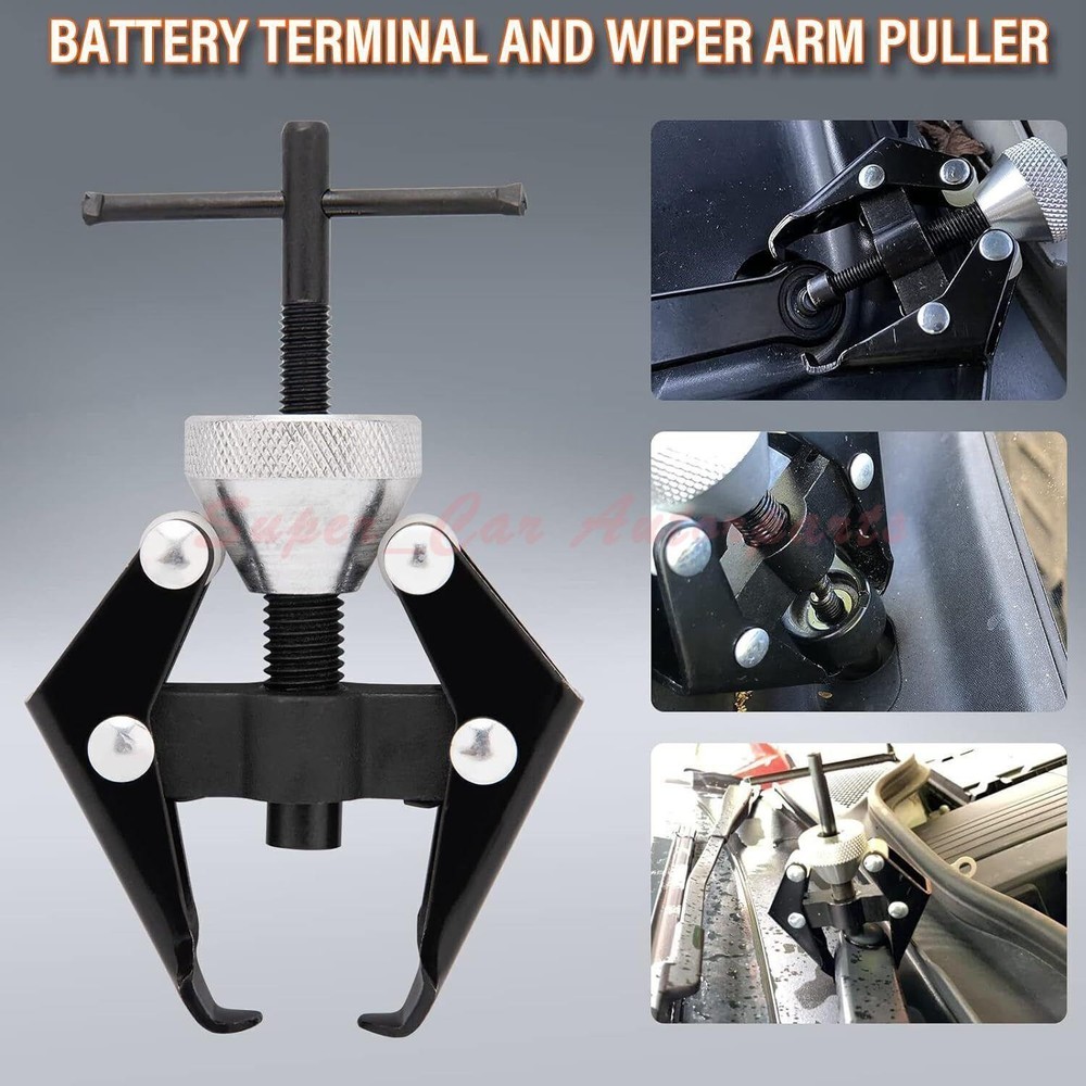 Battery Terminal and Wiper Arm Puller Tools, Windshield Wiper Arm Removal Tool