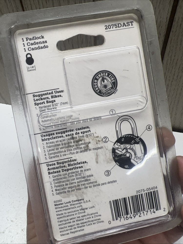 Master Lock Sphero by Master Smooth Spin Combination Lock Padlock 2075DAST
