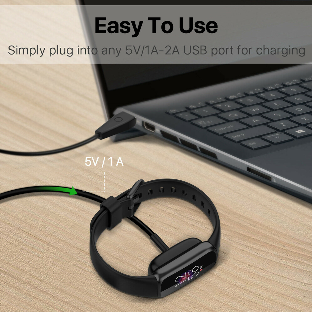 3.3FT Charger Cable for Fitbit Luxe/Fitbit Charge 5 USB Charging Power Adapter
