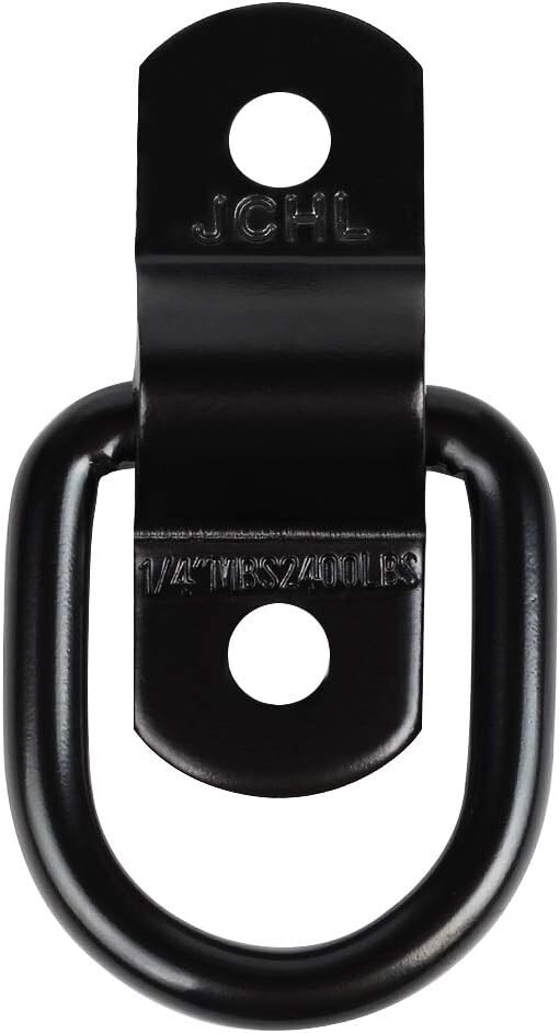 Heavy Duty D Ring Cargo Tie Downs - 4-Pack for Secure Load Transport